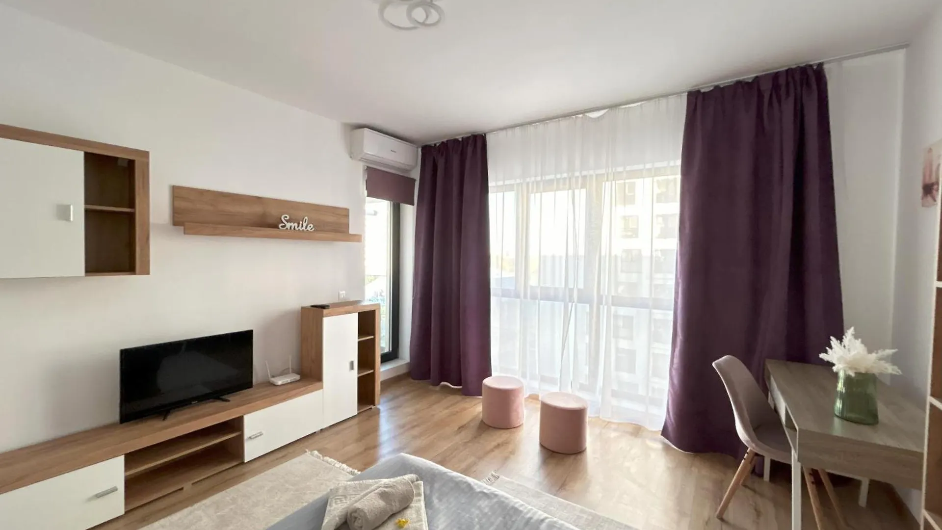 Chic Studio With Balcony At Exigent Plaza - 05 Bükreş Daire